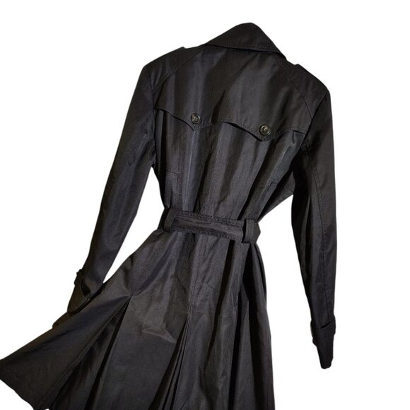 Gallery Full Length Trench Coat, Size Large, Black - Picture 4 of 4